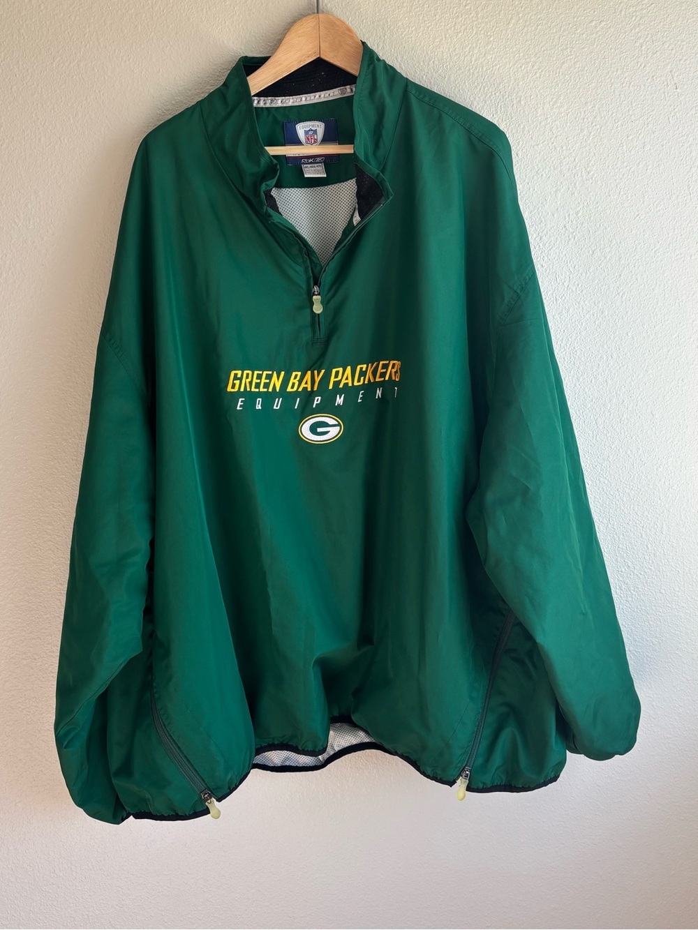 Green Bay Packers Pullover Windbreaker Jacket